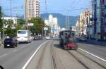 Matsuyama Strassenbahn, die Bocchan-Z�ge: ...  Peter Ackermann 15.10.2009