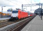 Die neue E186 112 fahrt mit HSL Fyra von Amsterdam ...