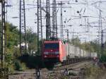 BR 152 Die 152 123-6 hab ich auf der Strecke am G�terbahnhof K�ln-Gremberg im August 2009 bekommen.