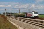 185 666 (Lokomotion) mit DPE 88588 vor Kissing (13.09.2009) ... 185 666 (Lokomotion) mit DPE 88588 vor Kissing (13.09.2009) ...