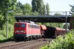 BR 140 mit Zugen 140 632-1 mit gemischtem G�terzug in Limmer am 2. Juni 2009