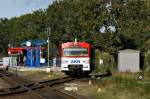 Ein VT2E der AKN als Zug der Linie A3 ...