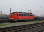 140 537-2 hat am 10.10.2009 einen G�terzug nach Gro�korbetha gebracht. ...