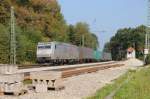 BR 185 mit Zugen 185 539 am 23.09.09 in A�ling/Obb