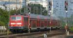 111 206-9 mit RE nach N�rnberg Hbf bei der Einfahrt ...