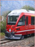 Stirnfront des neuen ABe 8/12 mit dem doppelten Schneepflug, �hnlich ...