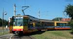 stadtbahn-karlsruhe-hier-nur-die-s-bahnen 564 als S2 nach Stutensee Blankenloch in Hamm�cker 24.8.09