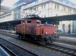 ee-3-3 Im Einsatz der SBB: Den Bahnhof Lausanne musste die Ee 3/3 16406 am 12.10.09 mit Rangiert�tigkeiten bedienen.