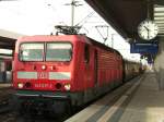 BR 143 mit Zugen 143 017 mit dem TEE im Schlepp im N�rnberger Hbf am 23.10.2008