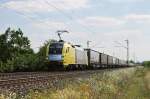 182 510 mit dem Fercam KLV Zug am 05.08.2009 bei ...