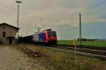 Hier f�hrt 482 041-1 am 4.10.2009 durch Mangolding. Neben ihm ...