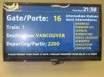toronto-union-station Zug 1 'The Canadian' Richtung Vancuver steht zum Einsteigen bereit.