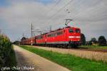 151 022-1 + 151 012-2 mit einem 5.000t Erzzug nach ...