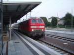 BR 218 mit Zugen Eine BR 218 aus Sinsheim kommend mit einer RB in Neckargem�nd in Richtung Heidelberg.