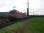 Auslandische Loks DB Br 185 Doppeltraktion mit Eaos, am 11.10.09 in Mattstetten.