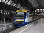 Veolia Dieser Desiro der Veolia f�hrt am 03.10.'09 als RB nach Bad Lausick in den Leipziger HBf. ein