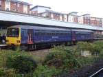 exeter-central Regionalzug nach Exemoth am 7.10.09 in Exeter