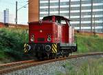 Lok 06 der PBSV kehrt zurück in den Stralsunder Hafen,06.08.09 ... Lok 06 der PBSV kehrt zurück in den Stralsunder Hafen,06.08.09 ...