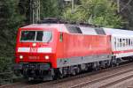 Die 120 102-9 in Halstenbek , am 28,08,09  ...