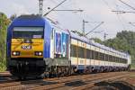 nord-ostsee-bahn-nob Die DE 2000-03 der NOB auf dem weg nach Westerland in Halstenbek , am 28,08,09