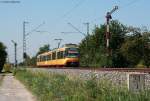 stadtbahn-karlsruhe-hier-nur-die-s-bahnen *** und 845 als S41 nach Freudenstadt Hbf an der Bk Basheide 24.8.09