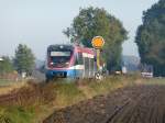 PEG Prignitzer Eisenbahn Der 29062 f�hrt an diesem Sonnigen Herbstmorgen nach Dortmund (Hbf)