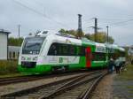typ-vt-itino Der EB-Itino VT 201 pendelte zum DR-Dieselloktreffen in Weimar zwischen dem Bahnhof und dem Bw. (10.10.2009)