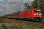 BR 185 mit Zugen 185 338 (DB)durchf�hrt am 18.10.09 Ratingen-Lintorf