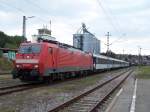 BR 189 022 mit Militärzug in Donaueschingen am 12/09/09. ... BR 189 022 mit Militärzug in Donaueschingen am 12/09/09. ...