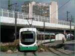 Tw 217 hat gerade die (H) Sch�tzenstra�e in Ludwigshafen verlassen ...