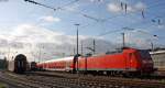 aachen 146 025 steht mit einem RE1 Park am Abend des 18.10.09 zum Sonnen am Aachener Hbf abgestellt