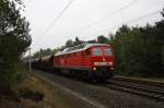BR 232 mit Zugen 232 675 mit einem Schuttgutwagenzug in Gifhorn Winkel