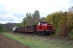 260 109 am 17.10.2009 Ausfahrt aus Buchenau  ...