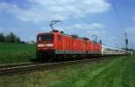 BR 112 112 164 + 112 166  bei Ebersbach ( Fils )  26.04.04