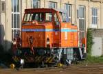 V22 (MaK G321B) der HGK rangiert im BW Br�hl-Vochem am ...