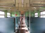 Inneneinrichtungen Innenraum, des am 09.10.'09 im S�chsischen Eisenbahnmuseum Chemnitz-Hilbersdorf stehenden DR Personenwaggons 50 50 28-13 456-5