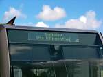 Zugzielanzeiger von 654 045 (VT45) als VBG83121, 19.10.09.  ...