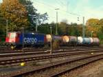 421 395-5 steht mit einem kurzen G�terzug in Aachen West. ...