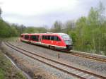Ein Desiro der Erzgebirgsbahn f�hrt gerade am Museumsgel�nde des VSE ...