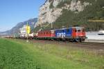 Ein seltenes Doppel: Re 421 375-7 und Re 6/6 11614 ...