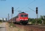 155 152-2 mit Planenwagen (?) bei Wiesental 24.8.09  ...