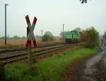 EB 20 Lisa 1 bei einer �bergabefahrt in K�lleda; 23.10.2009 ...