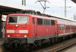 Die 111 224-2 stellt sograde den RE nach W�rzburg HBF ...