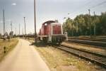 290 038 im Oktober 2003 im Rangierbahnhof Seddin.  ...