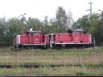 364 763-3 (ex. Bw. DD.-Friedrichstadt) und 365 225-2 (ex. Bw. ...