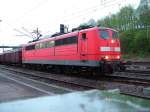 151 155-9 am 23.04.2005 mit einer SDL in Backnang (KBS784) ...