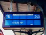Zugzielanzeige der Inbetriebnahmefahrt von ...  Hannes M�ller 24.10.2009