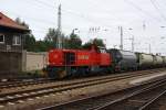 Eine R4C G1206 rangiert am 24.09. 09 in Hosena  ...