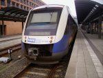 Der VT 529 der NWB in Wilhelmshaven  ...