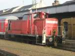 Hier 362 551-4, abgestellt am 21.10.2009 in Halle (Saale) Hbf. ...
